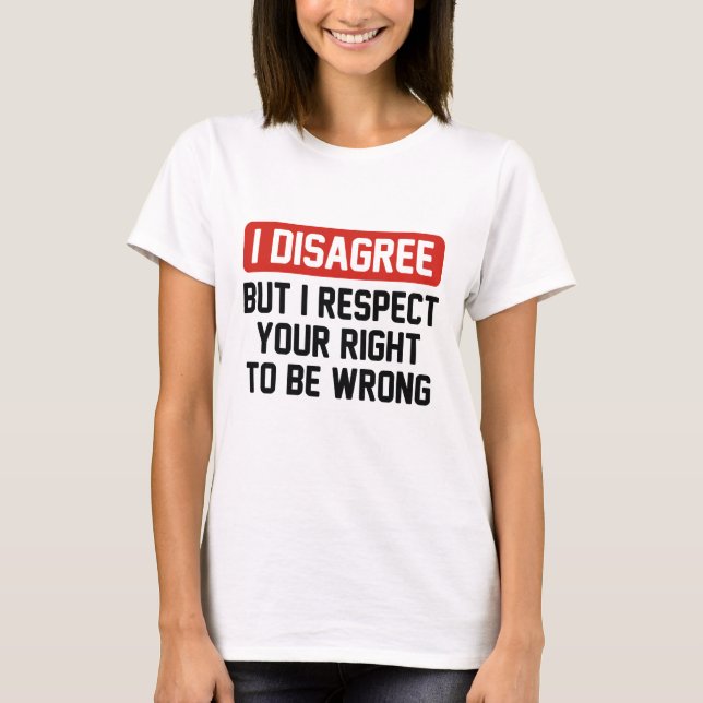 Camiseta No estoy de acuerdo (Anverso)