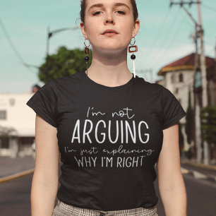 Camiseta No estoy discutiendo