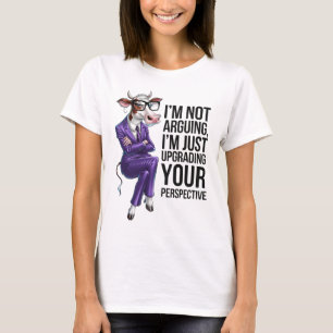 Camiseta No estoy discutiendo, estoy actualizando tu opinió
