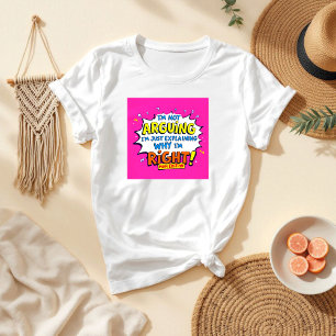 Camiseta No estoy discutiendo   Madre y esposa divertida