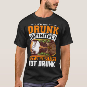 Camiseta No estoy ebrio definitivamente no es sobrio pero n