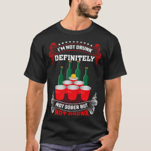 Camiseta No estoy ebrio definitivamente no es sobrio pero n