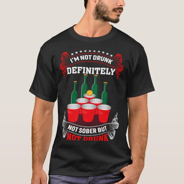 Camiseta No estoy ebrio definitivamente no es sobrio pero n (Anverso)