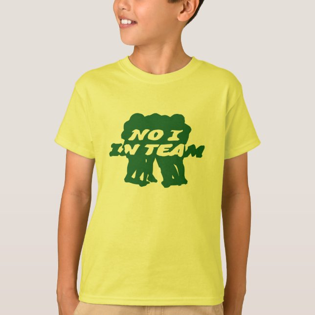 Camiseta No estoy en el té de los niños del equipo (Anverso)