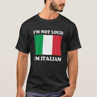 Camiseta No estoy en voz alta soy italiano Italia Italiano