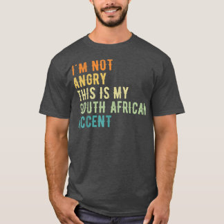 Camiseta No estoy enfadado, este es mi país africano de ace