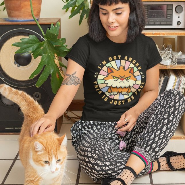 Camiseta No estoy enfadado, esto es solo mi cara | Divertid (I’m Not Angry This Is Just My Face | Funny Persian T-Shirt)