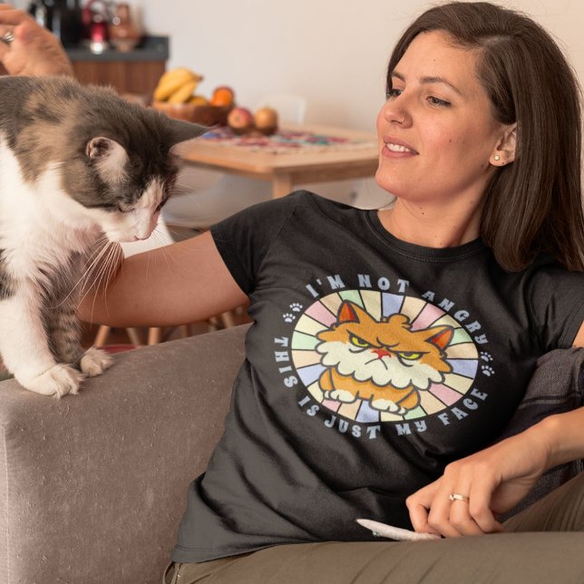 Camiseta No estoy enfadado, esto es solo mi cara | Gato per (I’m Not Angry This Is Just My Face | Persian Cat T-Shirt)