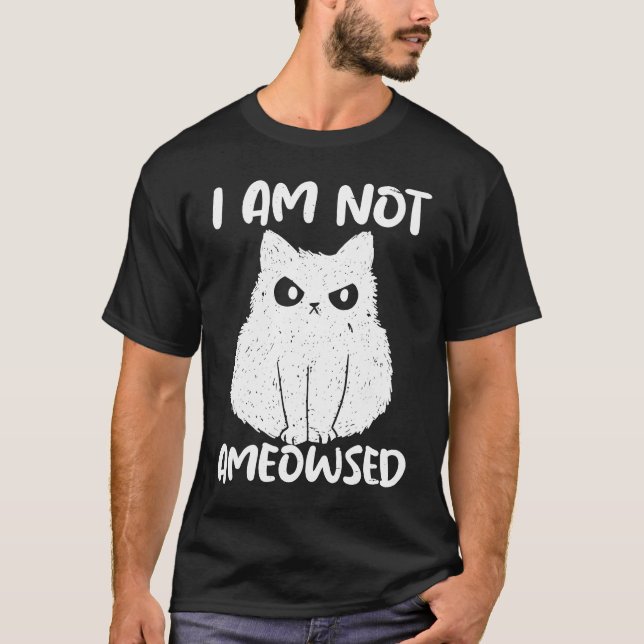 Camiseta No Estoy Enojado Gato De Gato Meowy (Anverso)