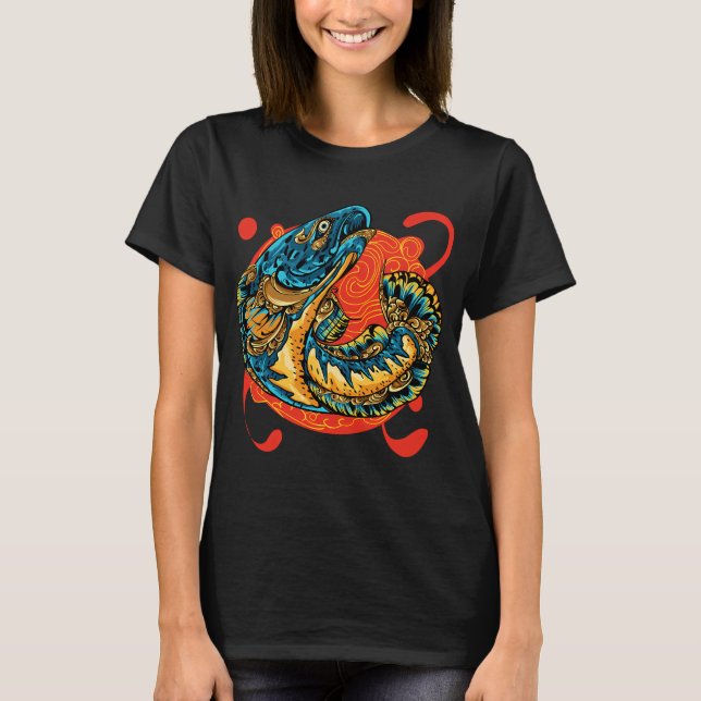 Camiseta No Estoy Esperando Un Pez (Anverso)
