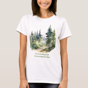 Camiseta No estoy evitando a la gente, me estoy recuperando