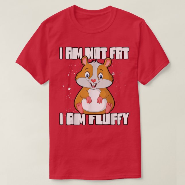 Camiseta No estoy gorda, soy Fluffy Guinea Pig (Diseño del anverso)