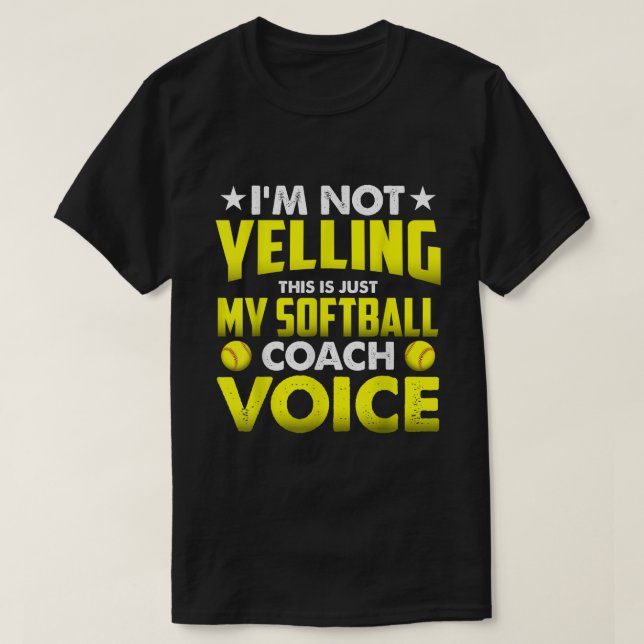 Camiseta No Estoy Gritando Esto Es Solo Mi Voz De Entrenado (Diseño del anverso)