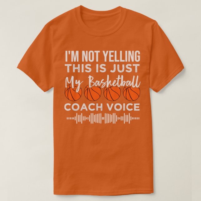 Camiseta no estoy gritando esto es solo mi voz de entrenado (Diseño del anverso)