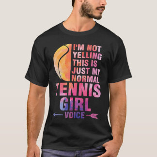 Camiseta No estoy gritando esto es tenis de voz chica