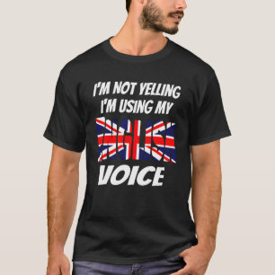 Camiseta No estoy gritando estoy usando mi Unión de Voz en 