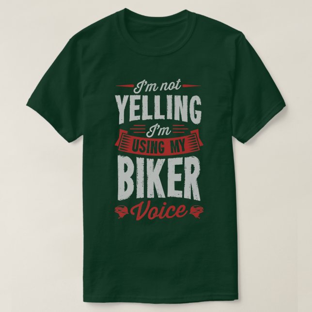 Camiseta No estoy gritando que estoy usando mi voz de cicli (Diseño del anverso)