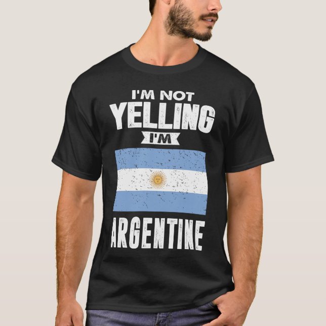 Camiseta No estoy gritando que soy agente (Anverso)