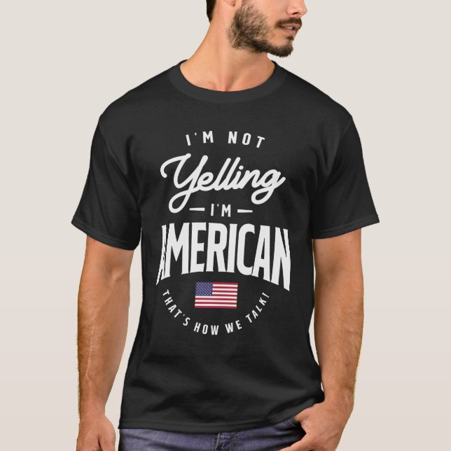 Camiseta No estoy gritando que soy un orgullo americano gra (Anverso)
