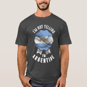 Camiseta No estoy gritando soy argentino