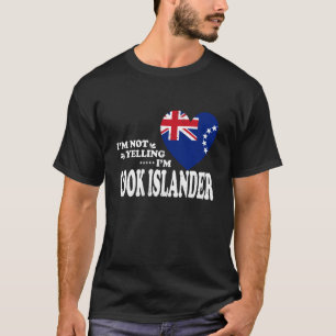 Camiseta No Estoy Gritando Soy Bandera De Las Islas Cook Re