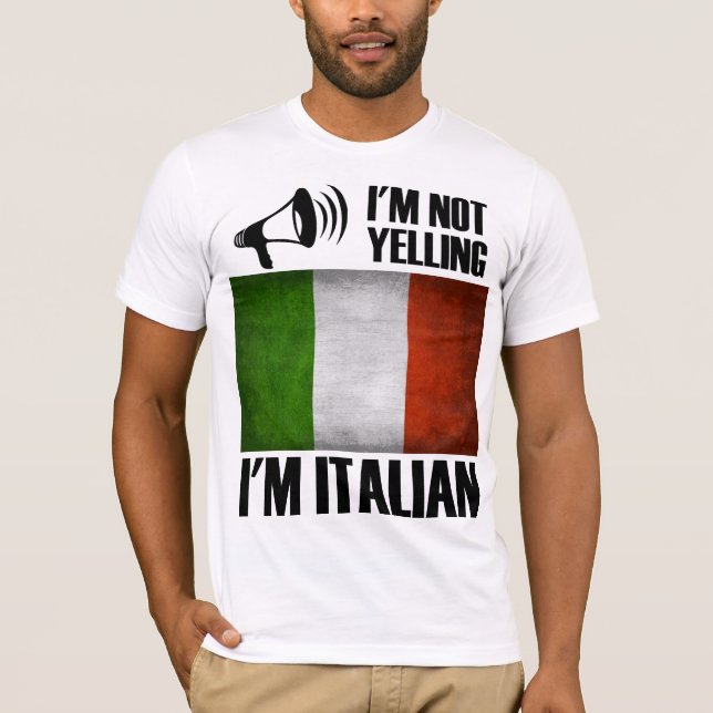 Camiseta No estoy gritando, soy el Divertido Orgullo italia (Anverso)
