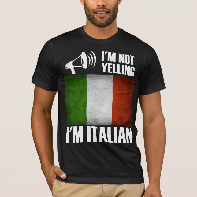 Camiseta No estoy gritando, soy el Divertido Orgullo italia (Anverso)