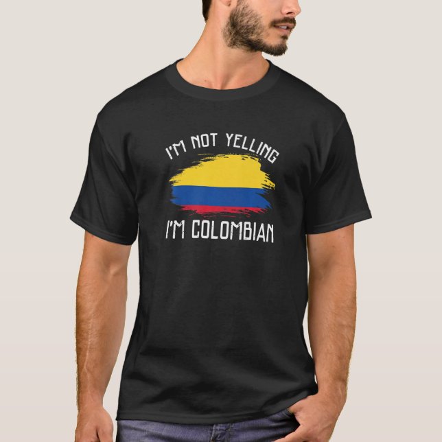 Camiseta No estoy gritando soy el orgullo colombiano de Fun (Anverso)