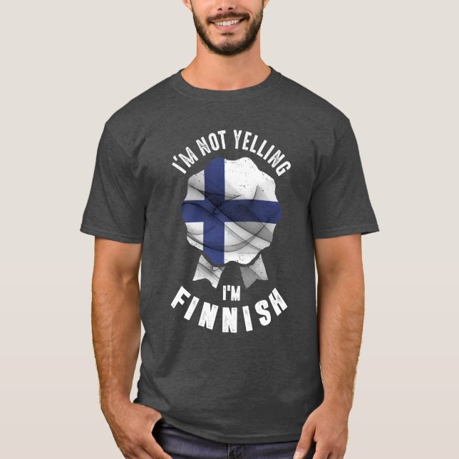 Camiseta No estoy gritando soy finlandés (Anverso)