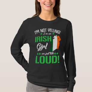 Camiseta No estoy gritando, soy irlandés gracioso Día de Sa