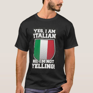 CAMISETA NO ESTOY GRITANDO, SOY ITALIANO