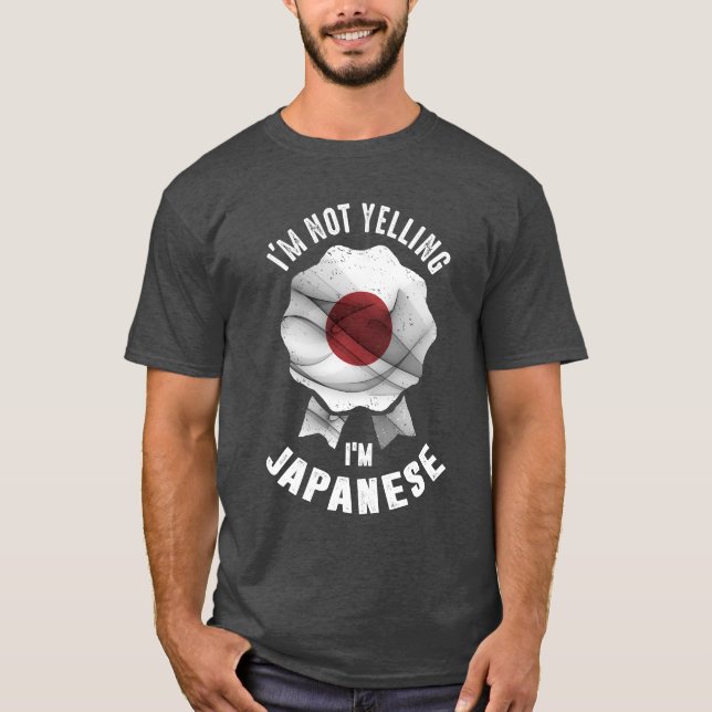 Camiseta No estoy gritando soy japonés (Anverso)
