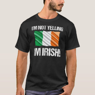Camiseta No estoy gritando soy la bandera irlandesa del paí