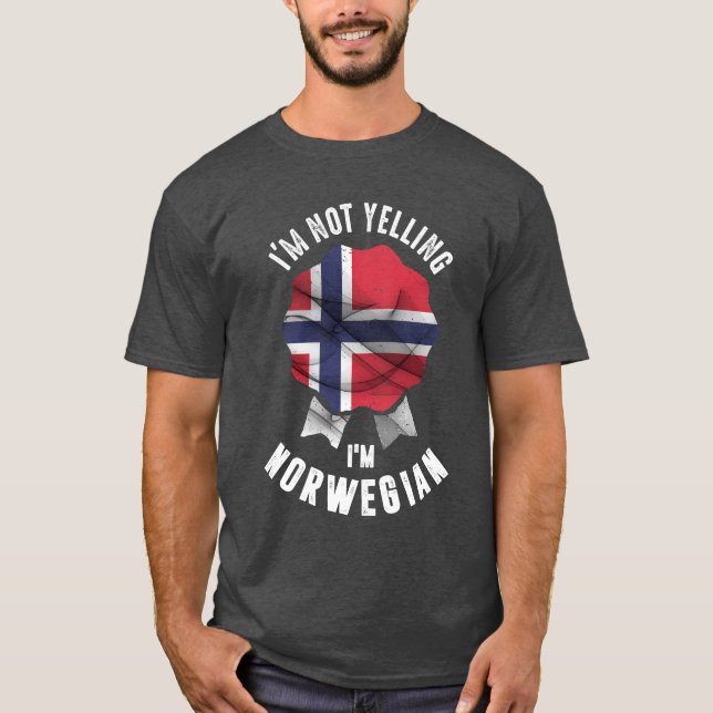 Camiseta No estoy gritando soy noruego (Anverso)