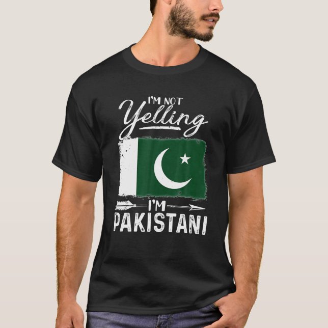 Camiseta No estoy gritando, soy Pakistán (Anverso)