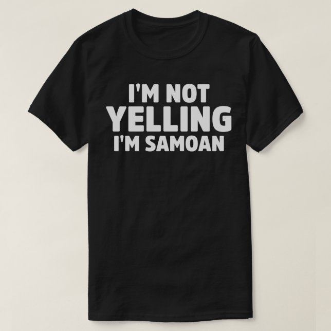 Camiseta No estoy gritando soy Samoan Pullover  (Diseño del anverso)