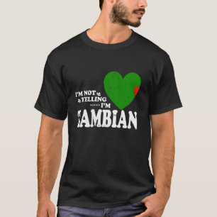 Camiseta No Estoy Gritando Soy Zambiano Bandera Souvenir Ho
