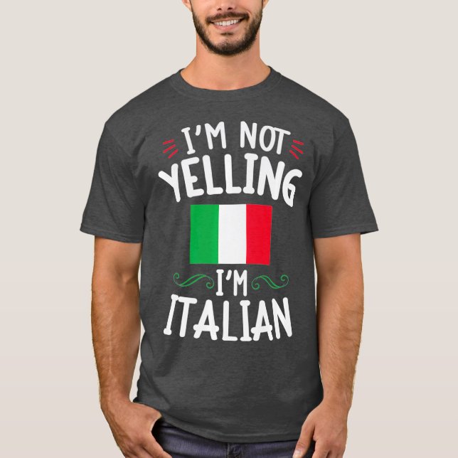 Camiseta No Estoy Gritándome A La Familia Funny Loud Italia (Anverso)