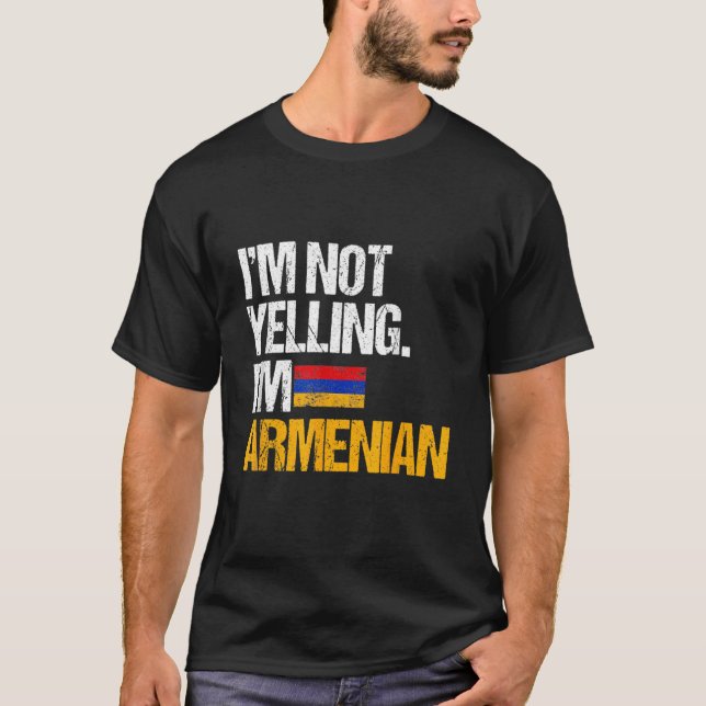 Camiseta No estoy gritándome armenio (Anverso)