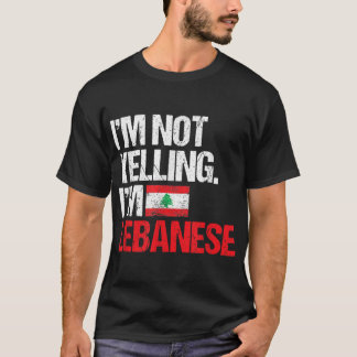 Camiseta No estoy gritándome libanés