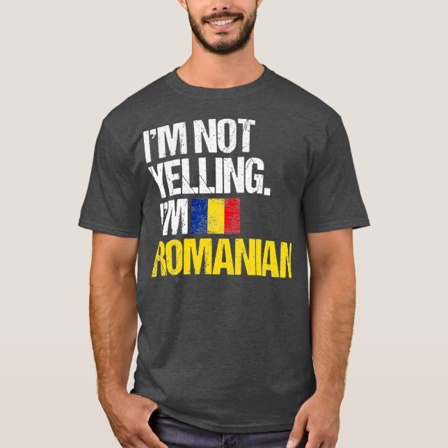 Camiseta No Estoy Gritándome Rumano (Anverso)