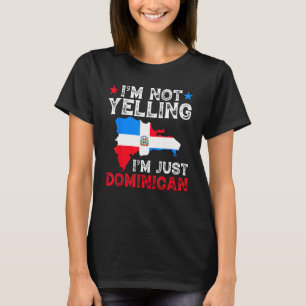 Camiseta No Estoy Gritándome Solo Dominicano, Marca Dominic