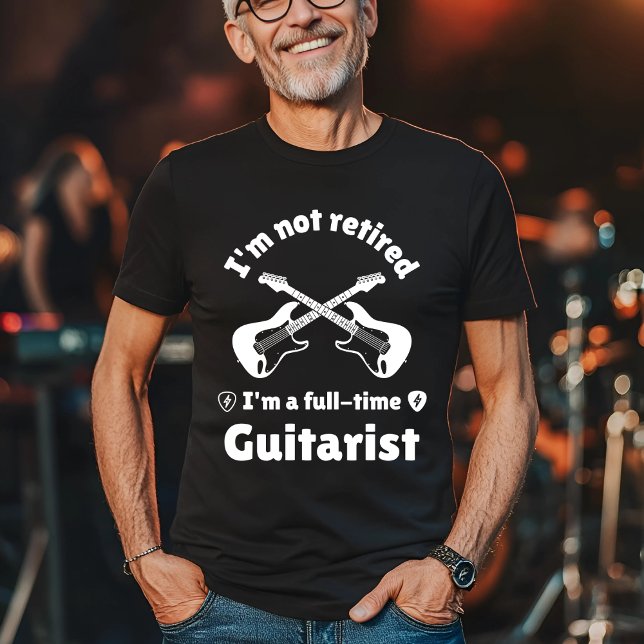 Camiseta No estoy jubilado, soy un guitarista a tiempo comp (Subido por el creador)