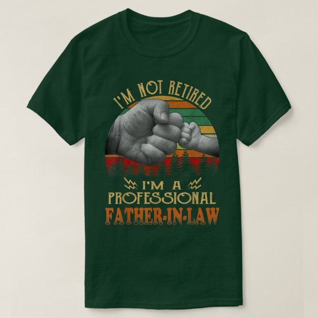 Camiseta No estoy jubilado Soy un padre profesional en Dere (Diseño del anverso)