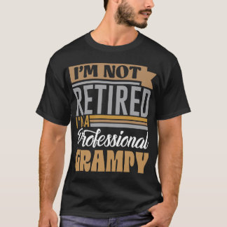 Camiseta No estoy jubilado Soy un profesional retro