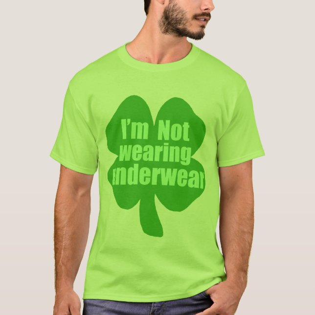 Camiseta No estoy llevando la ropa interior (Anverso)