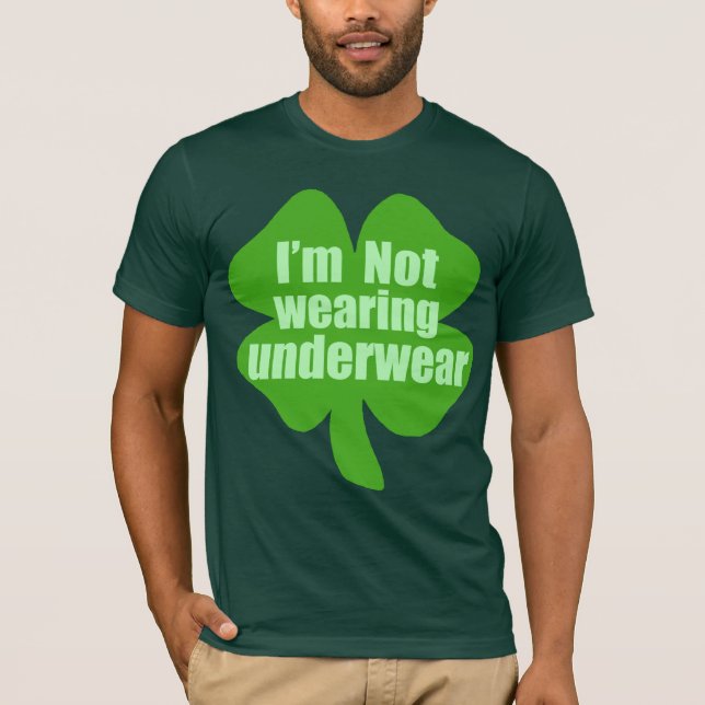 Camiseta No estoy llevando ninguna ropa interior (Anverso)