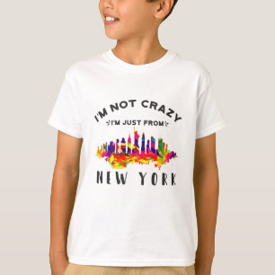 Camiseta No estoy loco, solo soy de Nueva York