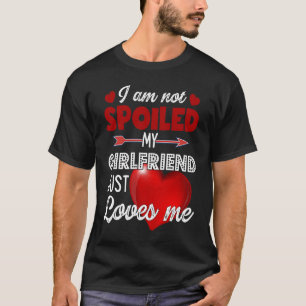 Camiseta No estoy malcriada, mi novia solo me quiere valent