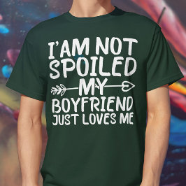 Camiseta No estoy malcriado, mi novio me ama